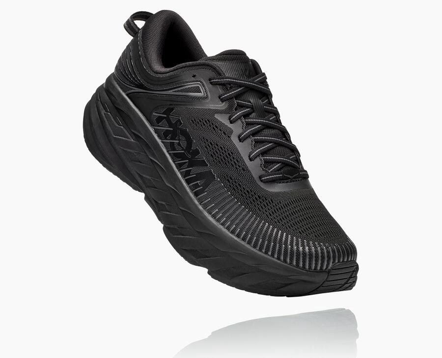 Hoka One One Tenisky Panske Čierne - Bondi 7 - 71438-DENW